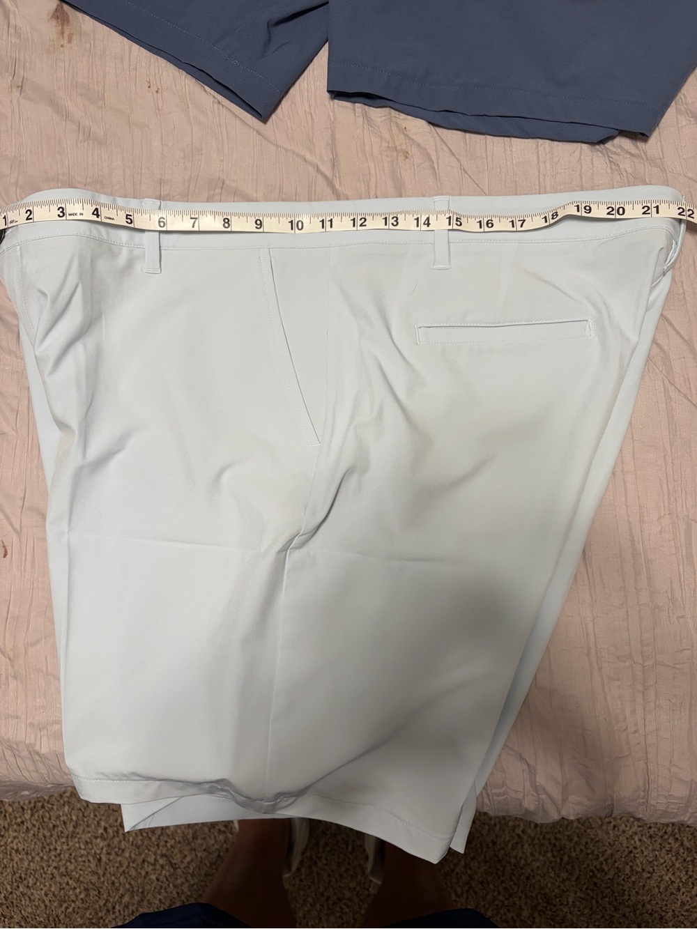 adidas Light Blue Men's Performance Golf Shorts - Picture 4 of 4
